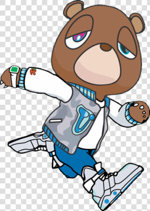 Kanye West Bear Running   Png Download   Kanye West Bear Running  Transparent Png