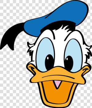 Donald Duck Daffy Duck T shirt Clip Art   Donald Duck Cartoon Face  HD Png Download