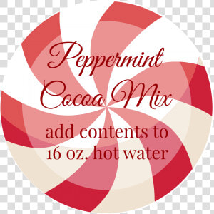 Transparent Hot Chocolate Clipart Png   Peppermint Hot Chocolate Label  Png Download