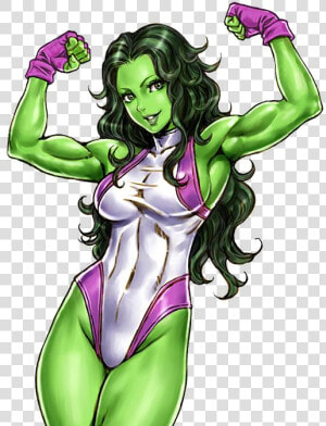 Portrait For She hulk   Kotobukiya Bishoujo She Hulk  HD Png Download