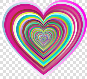 Heart love graphic Design   Heart Design Psychedelic  HD Png Download