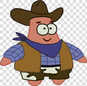  patrick  star  patricio  bobesponja  banda  corridos   Patrick Star Cowboy Hat  HD Png Download