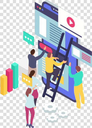 Isometric Business Illustration  HD Png Download