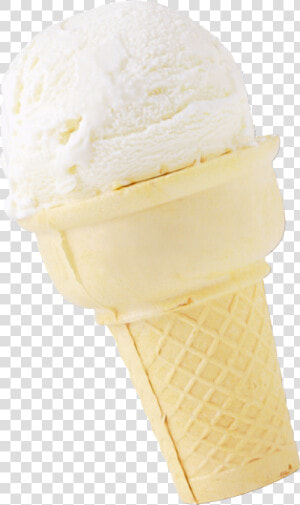 Ice Cream Cones Vanilla   Ice Cream Cone  HD Png Download