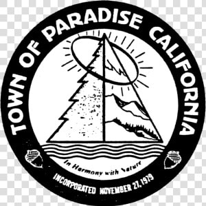 Seal Of Paradise  California   Butte County Paradise Ca Seal  HD Png Download