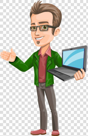 Free Vector Smart Guy Character Vector Characters Png   Man Cartoon Png  Transparent Png