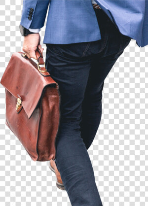 Man With Brown Leather Bag   Profession  HD Png Download