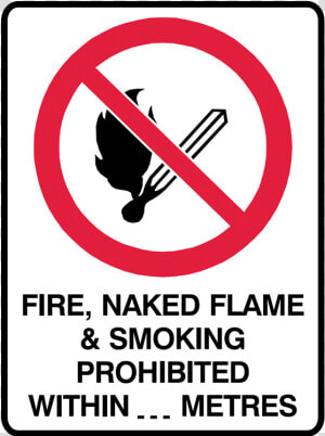 Brady Prohibition Sign   No Naked Lights Sign  HD Png Download