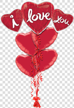 I Love You Tripple Love Balloon   Balloon Love You Png  Transparent Png