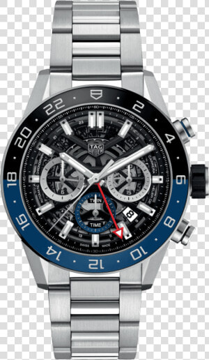 Tag Heuer Carrera Calibre Heuer 02 Automatic Chronograph   Tag Heuer 02 Gmt  HD Png Download