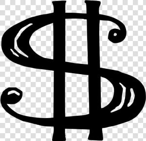 Dollar Sign Png   Money Sign Black And White  Transparent Png