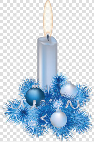 Candles Clipart Blue Candle   Blue Christmas Candles Png  Transparent Png