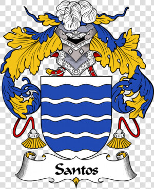 Santos Coat Of Arms  Santos Family Crest  Santos Escudo   Escudo Del Apellido Santos  HD Png Download