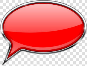 Speech Balloon Png Free Images   Empty Red Speech Balloon  Transparent Png