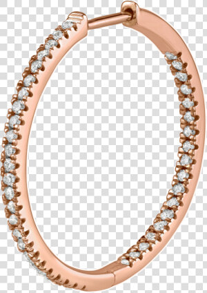 Large Diamond Inside Out Hoop Earring   Earring  HD Png Download