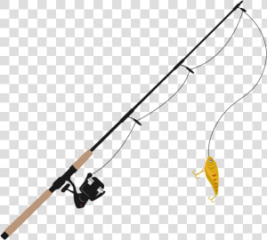 Fishing Rod Fishing Line Clip Art   Transparent Background Fishing Rod Png  Png Download