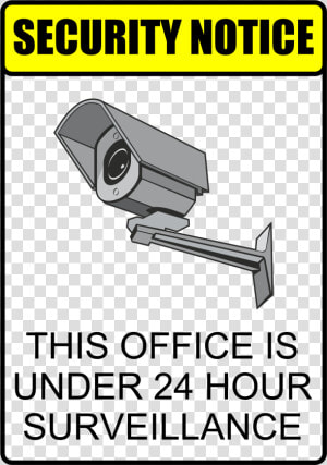 Security Notice Clip Arts   Office Is Under Cctv Surveillance  HD Png Download