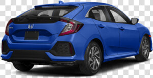 2018 Honda Civic Hatchback Blue Rear   Honda Civic 2018 Lx  HD Png Download