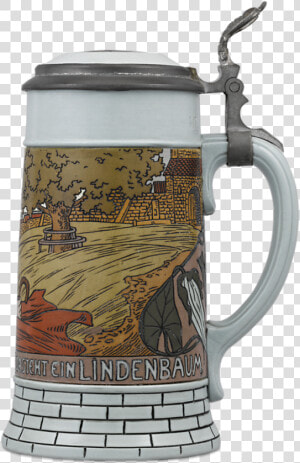 Der Lindenbaum Mettlach Beer Stein   Anchor Porter  HD Png Download