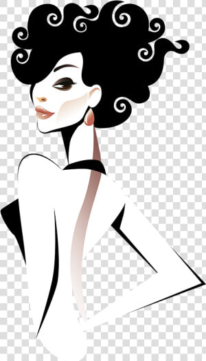 Transparent Coco Chanel Clipart   Fashion Girl Vector Png  Png Download