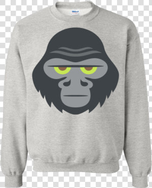 Gorilla Face Emoji Sweatshirt   Cardi B Black And White  HD Png Download