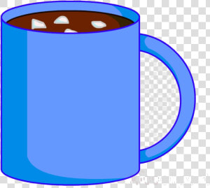 Hot Chocolate Bfdi Cocoa Clipart Milk Golf Ball Image   Hot Chocolate Clipart Blue  HD Png Download