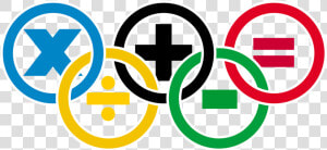 Transparent Olympic Rings Png   Math Olympics Logo  Png Download