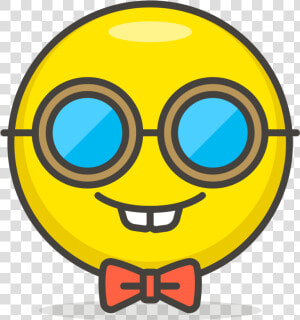 084 Nerd Face   Whatsapp Emoji Nerd Face  HD Png Download