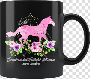 Leo Zodiac Horse Black Mug   Mug  HD Png Download