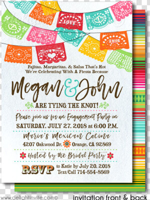 Mexican Fiesta Flags Png   Mexican Couples Shower Invitation  Transparent Png