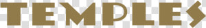 Temples Logo Gold   Tan  HD Png Download