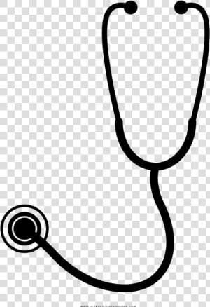 Stethoscope Coloring Page   Clip Art Transparent Stethoscope  HD Png Download