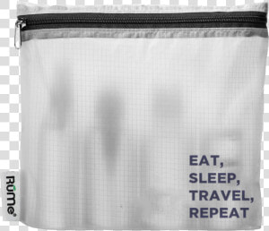 The Eat Sleep Travel Repeat Quart Pouch Class   Wristlet  HD Png Download