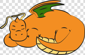 Cartoon Sleepy Dragon Clipart   Png Download  Transparent Png