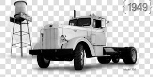 In 1949  Peterbilt Introduced The Model 350  Which   Trailer Truck  HD Png Download