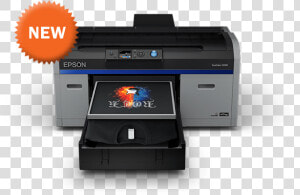 Epson F2100 Dtg Printer Front View With New Sign On   Epson F2100 Dtg 프린터  HD Png Download