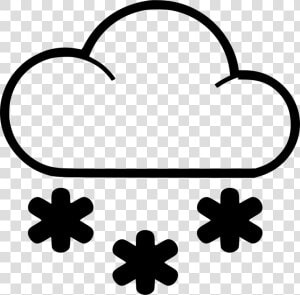 Cloud Snow   Cloud Snow Svg Icon  HD Png Download