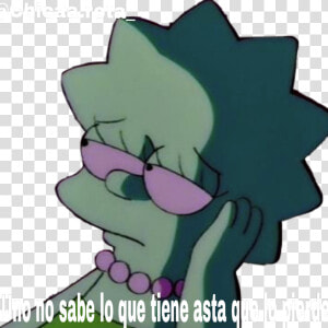 Transparent Tristeza Png   Imagenes Tumblr De Lisa Simpson  Png Download