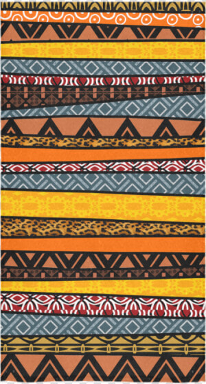 African Pattern Mix Bath Towel 30 X56   Pattern  HD Png Download