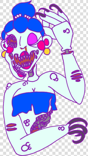 Transparent Ballora Png   Twisted Ballora Fnaf  Png Download