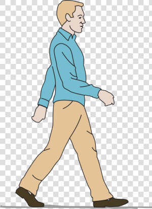 Cartoon Guy Walking Png   Walking Man Cartoon Png  Transparent Png