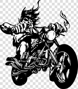 Wall Decal Sticker Motorcycle Label   Biker Vector  HD Png Download