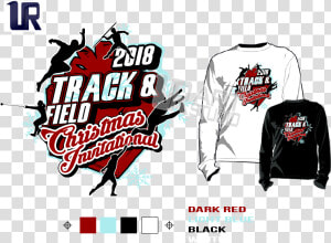 Track  amp  Field Christmas Invitational Tshirt Vector   Track And Field T Shirt Logos  HD Png Download