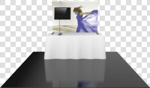 6ft Formulate Tt3 Curved Table Top Display With Fabric   Table  HD Png Download