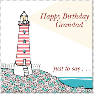 Grandad Birthday Card Journal Sew Very Vintage   Lighthouse  HD Png Download