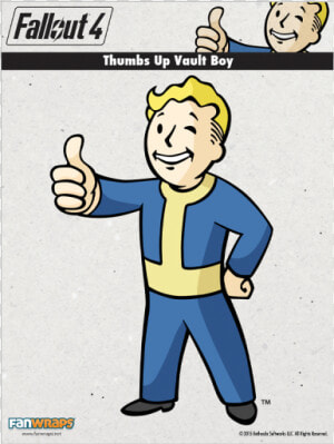 Fallout 4 Decal Thumbs Up Vault Boy   Fallout Vault Boy Thumbs Up  HD Png Download