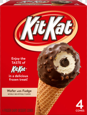 The Kit Kat Drumsticks Are Sold In Packs Of Four And   Kit Kat Ice Cream Cones  HD Png Download