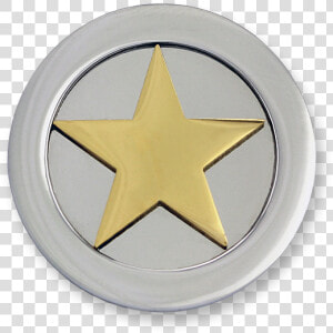 3d Star Stainless Steel Gold Plated   Emblem  HD Png Download