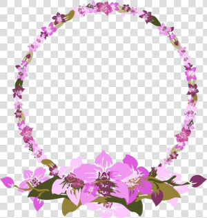 Round Lilac Wreath Png Download Image   Floral Design  Transparent Png