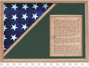 Memorial Flag And Document Display Case   Flag  HD Png Download